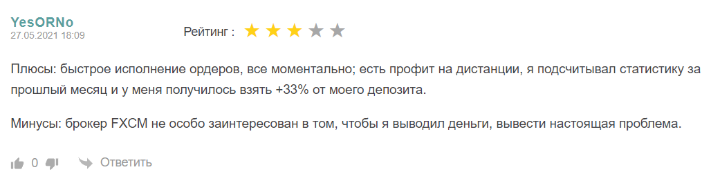 Что говорят клиенты об FXCM?